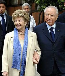 Ciampi con la moglie Franca