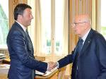 Matteo Renzi e Giorgio Napolitano