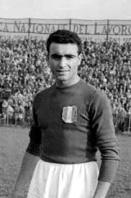 Rubens Fadini con la maglia del Torino. Morì nell'incidente aereo a Superga il 4 maggio del 1949
