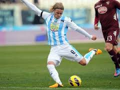 Bjarnason con la maglia del Pescara